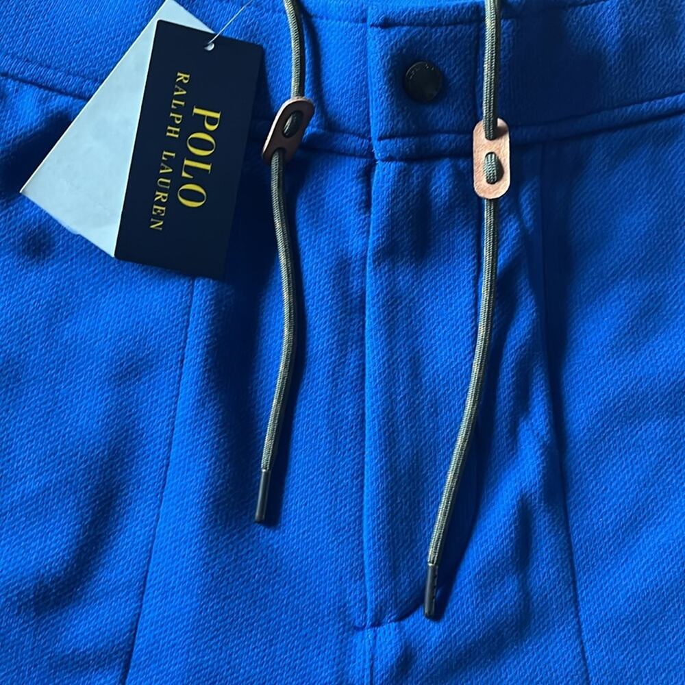 MENS POLO RALPH LAUREN EXPEDITION TERRY ROYAL BLUE SHORTS L - Picture 4 of 4